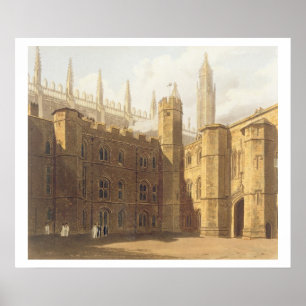 Poster Cour de College du Roi, Cambridge, 'du Hist