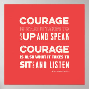 Poster Courage
