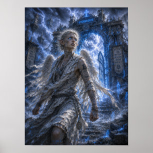 Poster Courage / Ange / Porte de la tempête
