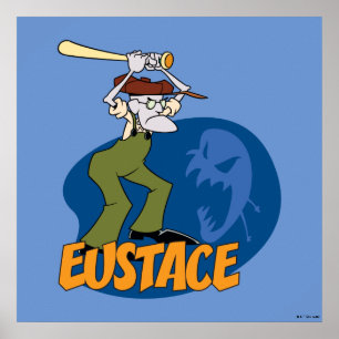 Poster Courage du chien lâché   Eustace Graphic
