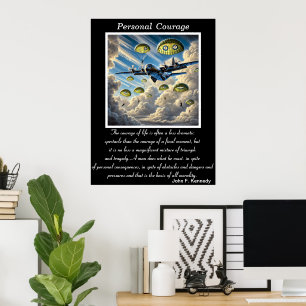 Poster Courage personnel : Leaping from the Heights