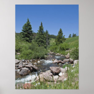 Poster Courant de montagne du Colorado