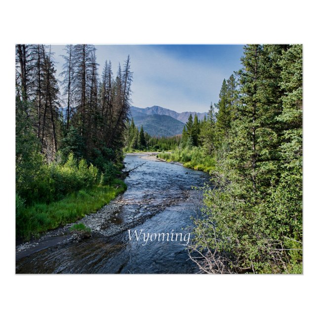 Poster Courant de Wyoming Winding (étiqueté) (Devant)