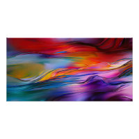 "Courants chromatiques" Abstrait contemporain
