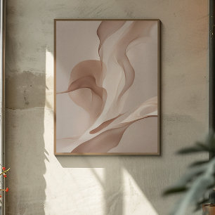 Poster "Courants organiques" Formes dynamiques Art