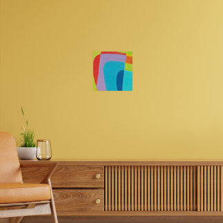 Poster Courbes Géométriques Abstraites Modernes Carrées