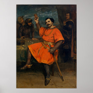 Poster Courbet - Louis Gueymard Comme Robert Le Diable