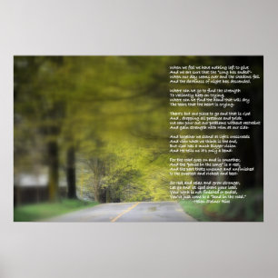 Poster Courbure dans la route