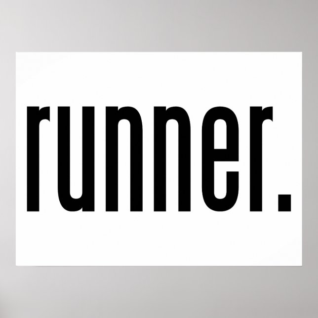 Poster coureur. (Devant)