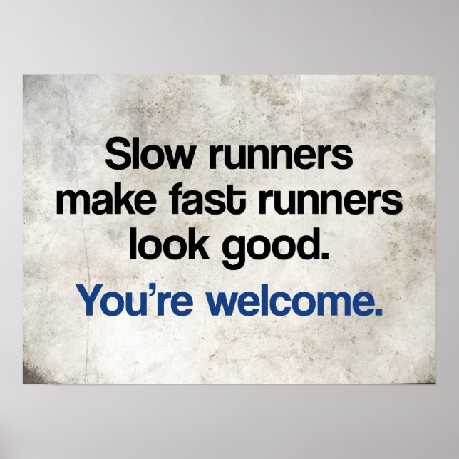 Poster Coureurs lents (Devant)