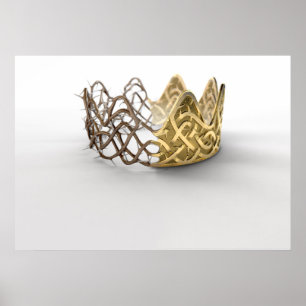 Poster Couronne de concept d'épines