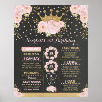 Couronne de princesse florale rose doré Blush Mile