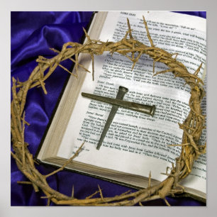 Poster Couronne des épines avec des clous