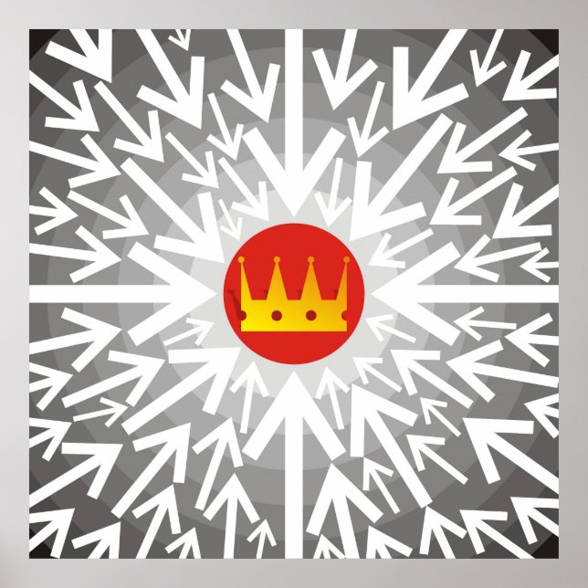 Poster Couronne dorée (Devant)