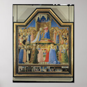 Poster Couronnement de la Vierge, c.1430-32