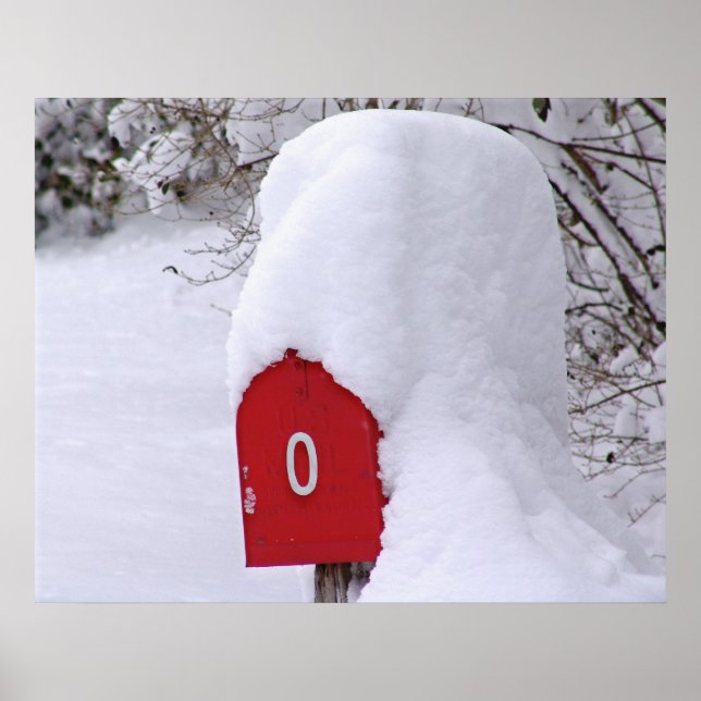 Poster Courrier hivernal (Devant)