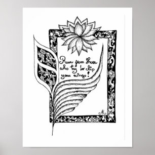 Poster Cours de ceux qui essaient de clipser votre citati