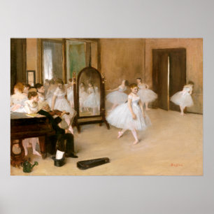 Poster Cours de danse par Edgar Degas