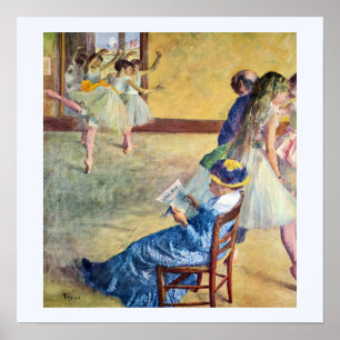 Poster Cours de danse, salle de danse par Edgar Degas