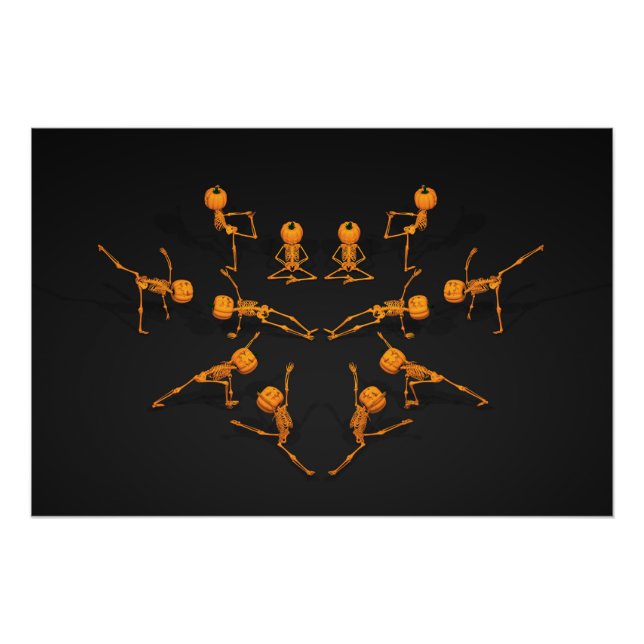 Poster Cours de Yoga Halloween (Devant)