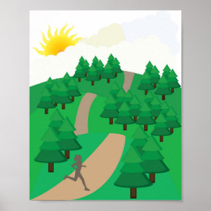 Poster Course à l'extérieur