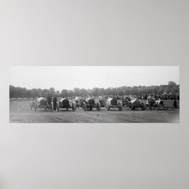 Poster Course automobile, York, Pa., 11 mai 1915 (Devant)