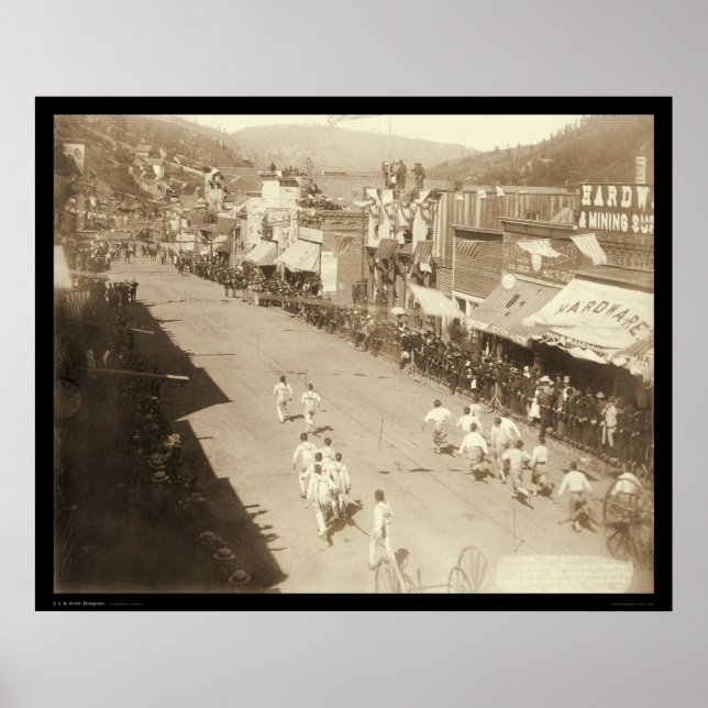 Poster Course chinoise Hub-and-Hub Deadwood SD 1888 (Devant)