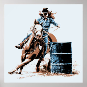 Poster Course de barils