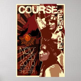 Poster Course de l'Empire Retro Poster. dzign par Atalee