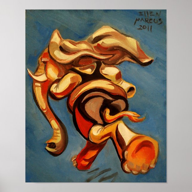 Poster Course des éléphants (Devant)