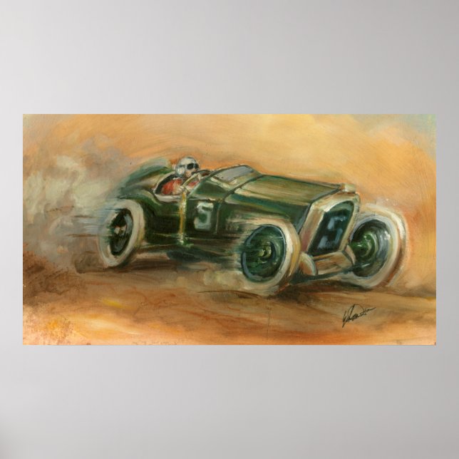 Poster Course du Grand Prix de France par Ethan Harper (Devant)