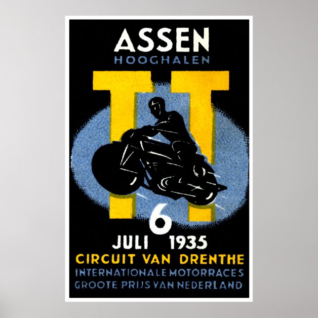 Poster Course Internationale De Moto 1935 (Devant)