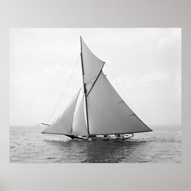 Poster Course Sloop Oweene, 1891 (Devant)
