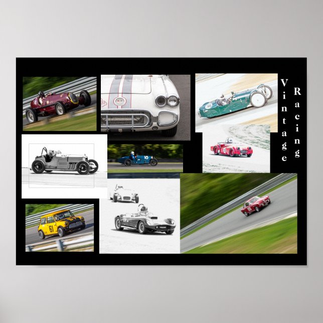 Poster Course vintage (Devant)