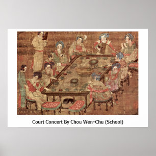 Poster Court Concert By Chou Wen-Chu (School)