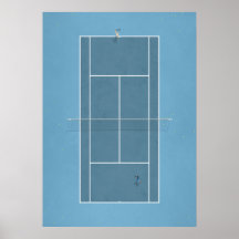Court de tennis illustré ci-dessus
