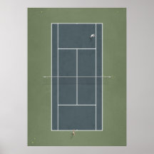 Court de tennis illustré ci-dessus