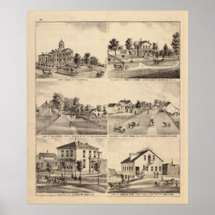 Poster Court House of Stillwater, Minnesota