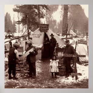Poster Courtney's Store - Klondike Gold Rush 1898