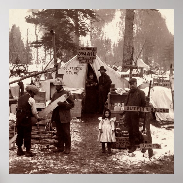 Poster Courtney's Store - Klondike Gold Rush 1898 (Devant)
