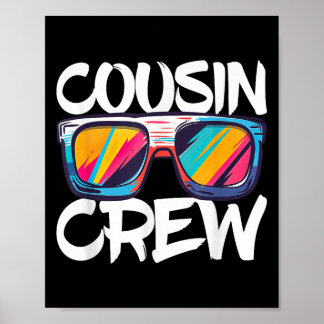 Poster Cousin Crew Chemise Adultes Enfants Correspondant 