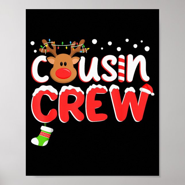 Poster Cousin Crew Christmas Kids Cousins Christmas Match (Devant)