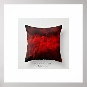 Poster Coussin de jet imprimé Dark Red Art 3.0