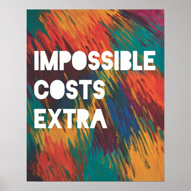 Poster Coût impossible supplémentaire (Devant)