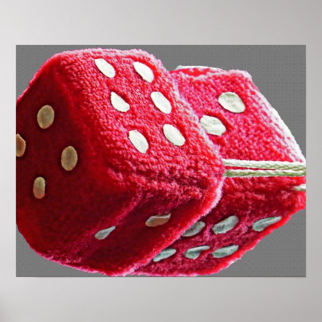 Poster Couteau rouge flou (Devant)