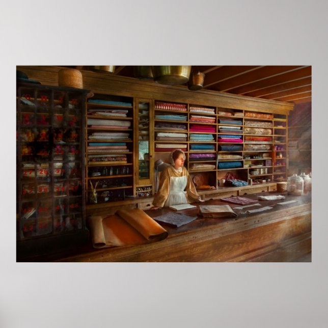 Poster Couture - Attention au magasin de réparation (Devant)