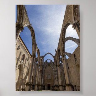 Poster Couvent du Carmo à Lisbonne