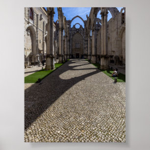 Poster Couvent du Carmo à Lisbonne