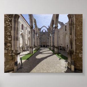 Poster Couvent du Carmo à Lisbonne