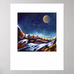 Poster Couvercle à rayons X - Pied de la montagne Lune - 